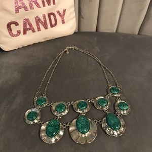 Emerald green necklace